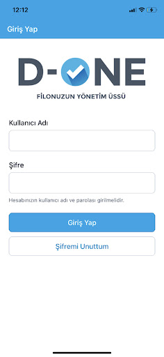 D-One Filo Yönetimi ekran görüntüsü