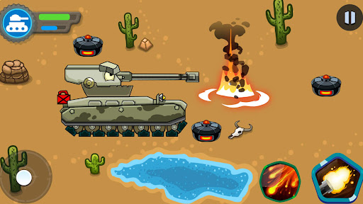 Tank battle: Tanks War 2D ekran görüntüsü