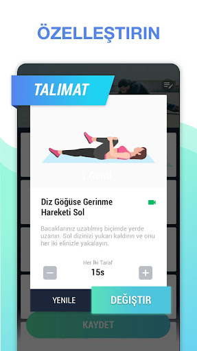 Esneme ve esneklik ekran görüntüsü