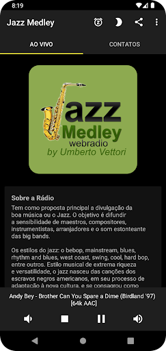 Rádio Jazz Medley ekran görüntüsü