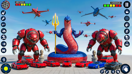 Robot Transformation 3D Game ekran görüntüsü