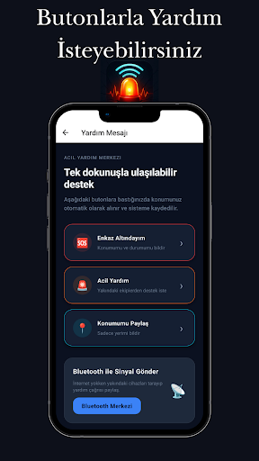 Deprem S.O.S ekran görüntüsü
