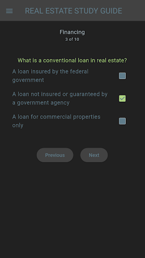 Real Estate Exam Study Guide ekran görüntüsü
