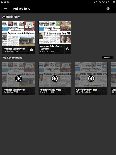 Antelope Valley Press E Editio ekran görüntüsü
