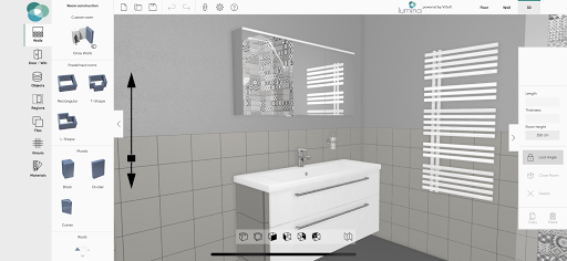 Lumina 3D Badplaner ekran görüntüsü