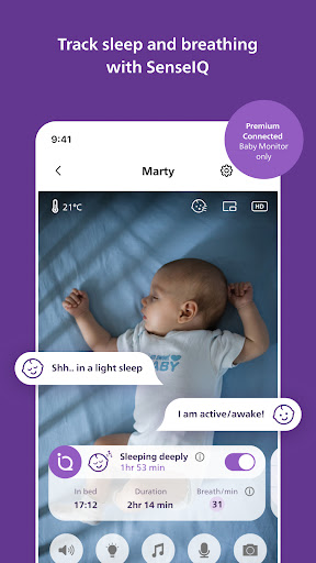 Philips Avent Baby Monitor+ ekran görüntüsü