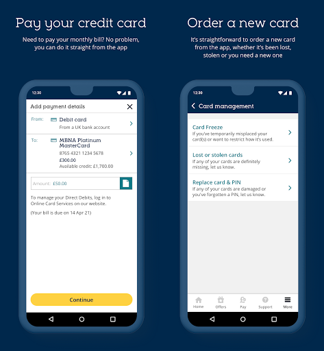MBNA Mobile App ekran görüntüsü