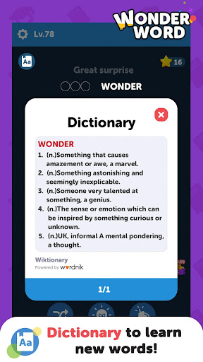 Wonder Word ekran görüntüsü