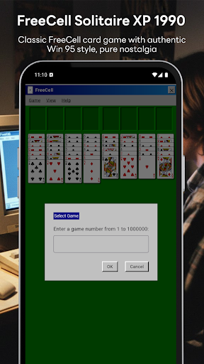 FreeCell Solitaire XP 1990 ekran görüntüsü