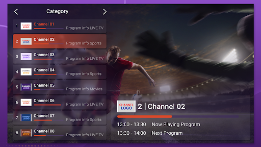 Purple Launcher - IPTV Player ekran görüntüsü