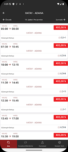 Hatay Öztur Turizm ekran görüntüsü