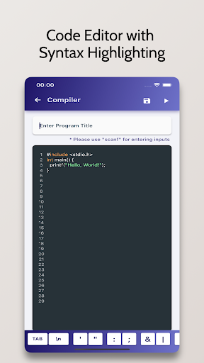 C Compiler - Run .c Code ekran görüntüsü
