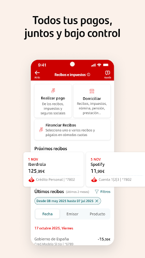 Santander España ekran görüntüsü