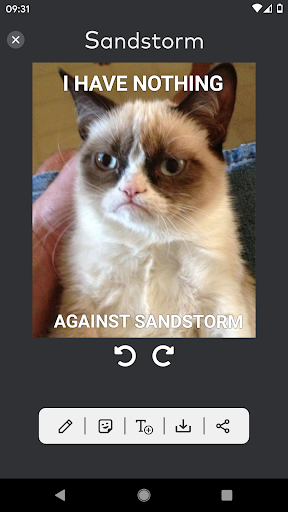 Sandstorm: Meme Maker ekran görüntüsü