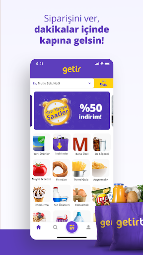 getir: market, yemek ve dahası ekran görüntüsü