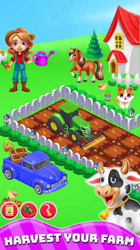 Kids Farm Pets Bubble Shooter ekran görüntüsü
