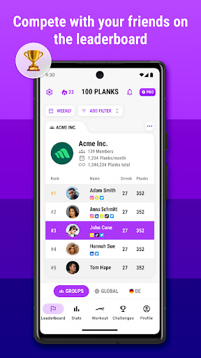 Plank Workout & Fitness App ekran görüntüsü