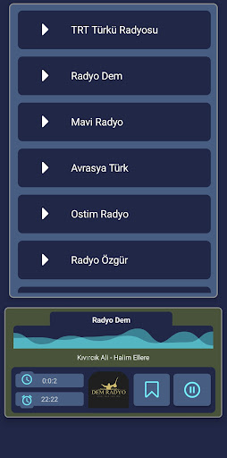 Türkü Radyo ekran görüntüsü