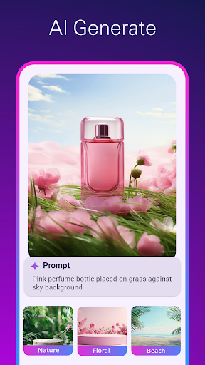 Product photo editor AI mockup ekran görüntüsü