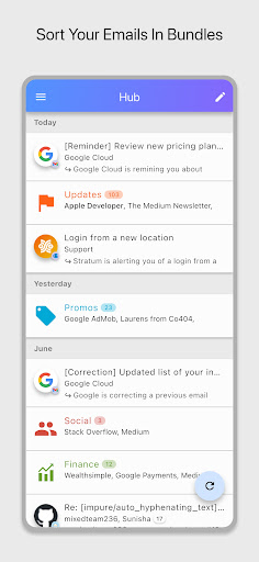 Zenith - Unified Email Inbox ekran görüntüsü