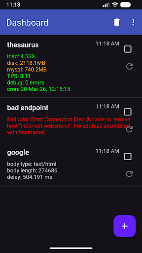 Web Dashboard ekran görüntüsü
