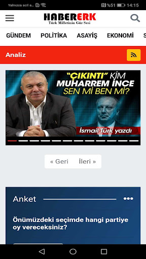 Habererk ekran görüntüsü