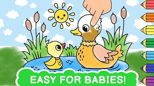 Easy coloring book for kids ekran görüntüsü