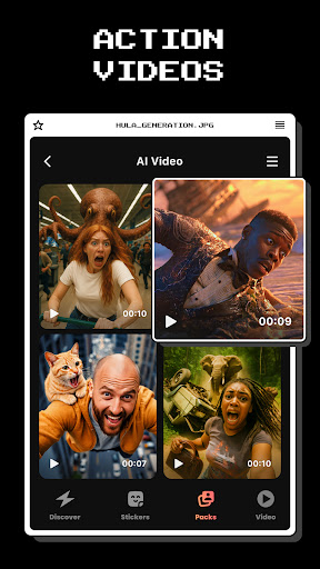 Hula - AI Video Generator ekran görüntüsü