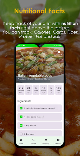Italian Recipes Offline ekran görüntüsü