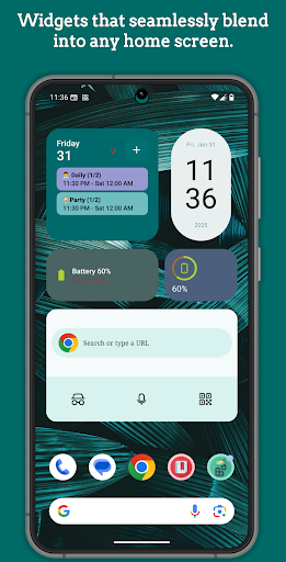 Android Widgets (Material U) ekran görüntüsü