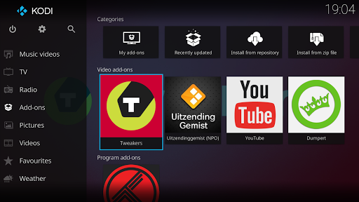 Kodi ekran görüntüsü