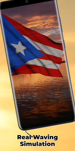 Puerto Rico Flag Live Wall ekran görüntüsü