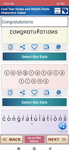 Cool Text & Fonts Styles maker ekran görüntüsü