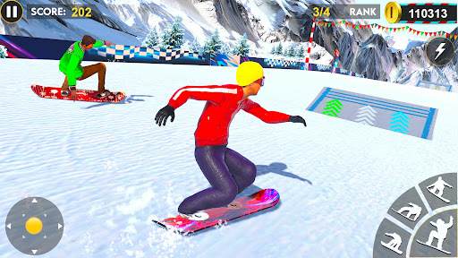 snowboard dağ dublör 3d ekran görüntüsü