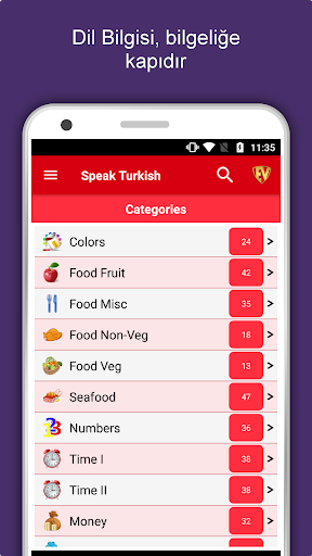 Türkçe Dilini Öğrenin ekran görüntüsü