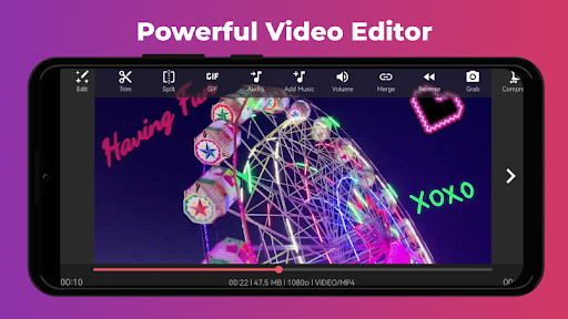 AndroVid Pro-Video Düzenleyici ekran görüntüsü