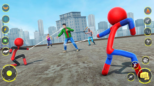 StickMan Rope Hero Spider Game ekran görüntüsü