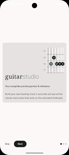 guitar studio - chord progress ekran görüntüsü