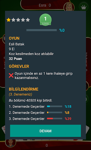 Batak - Tekli, Eşli, Koz Maça ekran görüntüsü