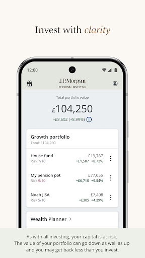 J.P. Morgan Personal Investing ekran görüntüsü
