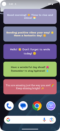 ArtText Widget ekran görüntüsü