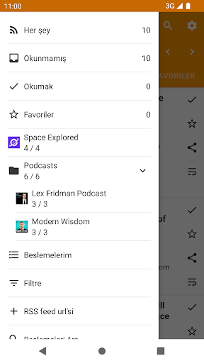 Çevrimdışı RSS Okuyucu ekran görüntüsü