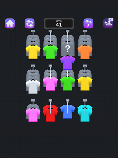 Clothes Sort Puzzle ekran görüntüsü