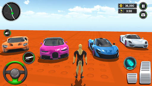 Superhero Car Ramp Stunt Games ekran görüntüsü