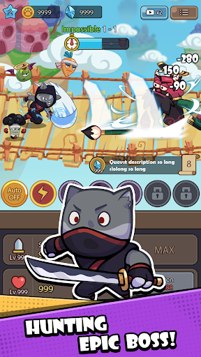Idle Cat Battle ekran görüntüsü