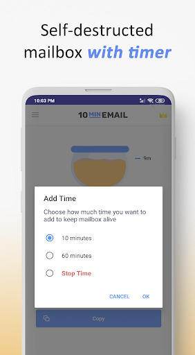 10 Minute Mail - Temp Mail ekran görüntüsü