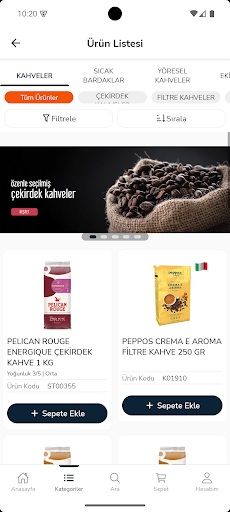 Kahveciniz ekran görüntüsü