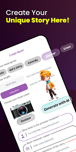 AI Story Generator Novel Maker ekran görüntüsü