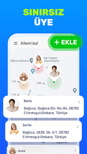 Aile Takipçisi: Telefon Bul ekran görüntüsü
