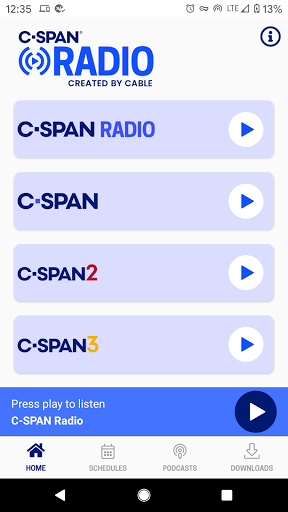 C-SPAN Radio ekran görüntüsü